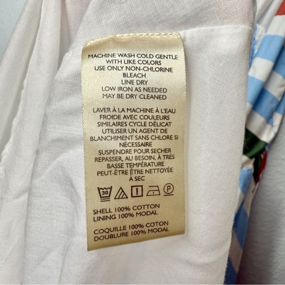 Anthropologie MAEVE Halter Striped Full Skirt Cotton Women’s Midi Dress Sz XS - Picture 11 of 15